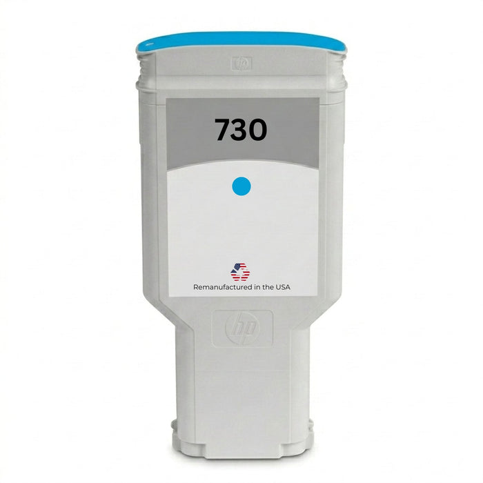 U.S. Remanufactured for HP 730 300ml  (P2V68A) Cyan Ink Cartridges