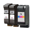 U.S. Remanufacturedfor HP 45 2 Black / 78 1 Color 3-Pack Ink Cartridges