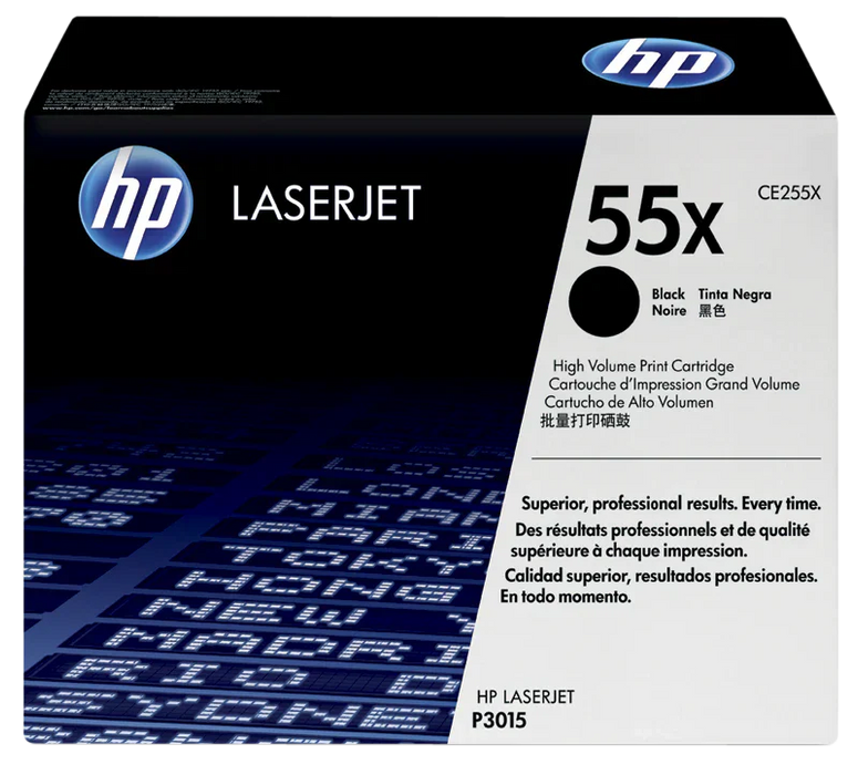 New, Pre-Owned - HP 55X - New, Pre-Owned High Yield Black LaserJet Toner Cartridge, CE255X
