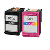 U.S. Remanufactured for HP 901XL Black / 901 Tri-Color Combo Pack Ink Cartridges