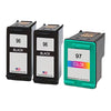 U.S. Remanufactured for HP 96 2 Black / 97 1 Color 3-Pack Ink Cartridges