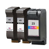 U.S. Remanufactured for HP 45 2 Black / 23 1 Color 3-Pack Ink Cartridges