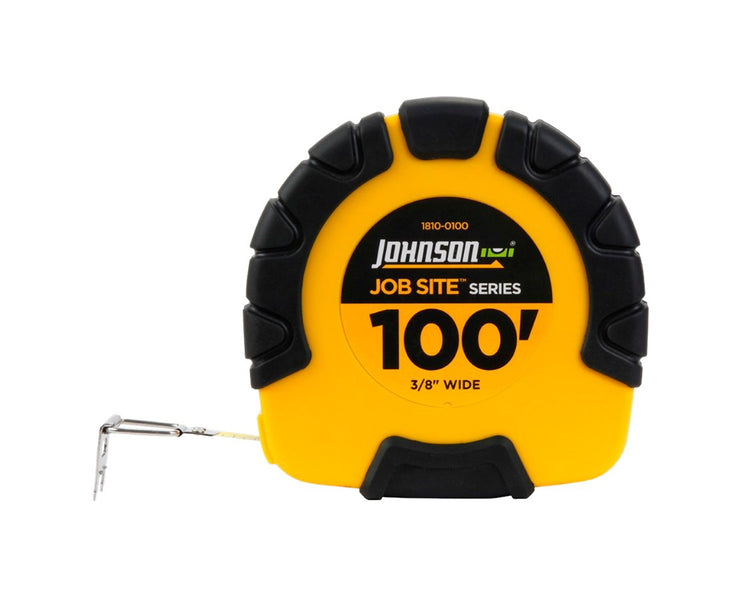 100' Big J Geared Open Reel Fiberglass Measuring Tape — Tiger Supplies