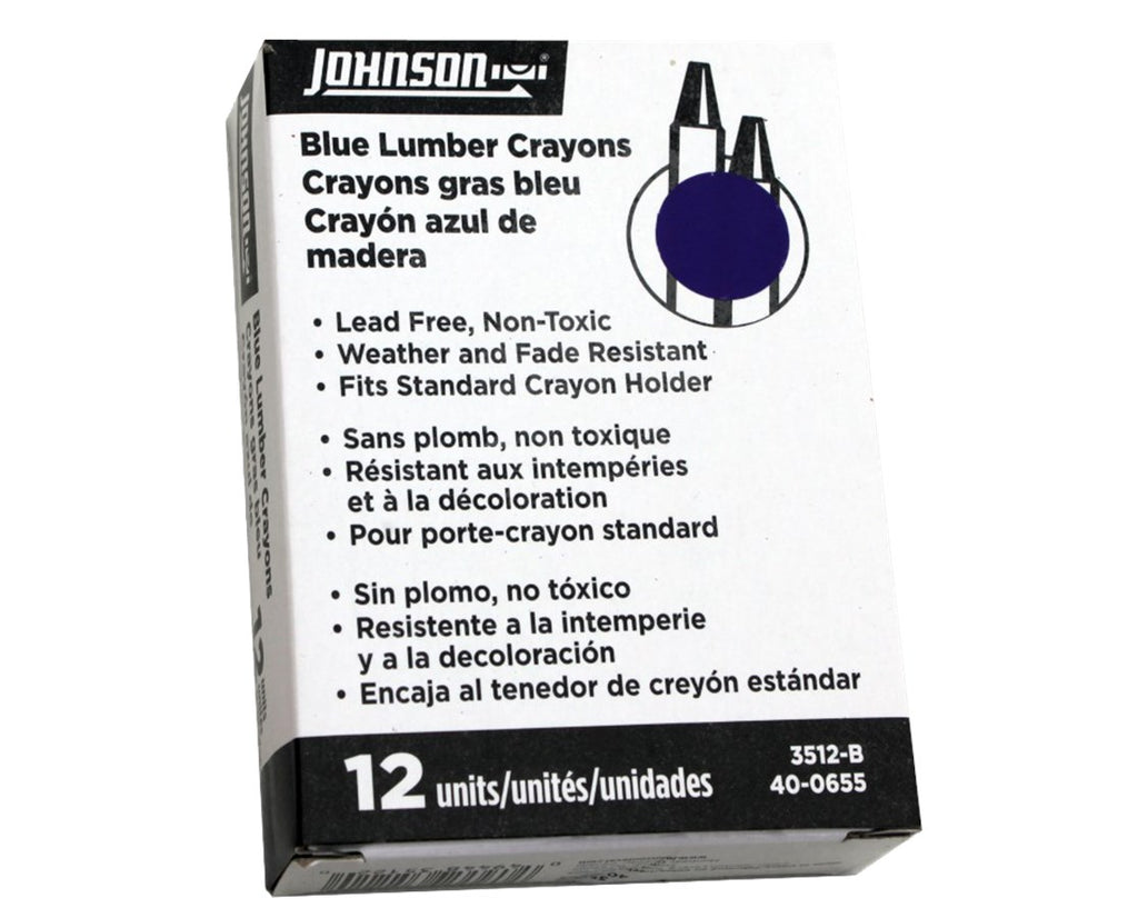 Dixon 49400 Lumber Marking Crayons, Black, 12-Pack