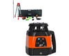 Horizontal / Vertical Tracking Green Beam Rotary Laser Level Kit w/ Tripod & Grade Rod