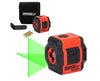 Manual Self-Leveling Green Beam Cross-Line Laser Kit w/ Soft-Sided Case