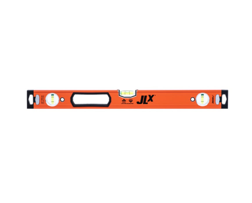 JLX Heavy Duty Aluminum Box Level - Non-Magnetic, 96"