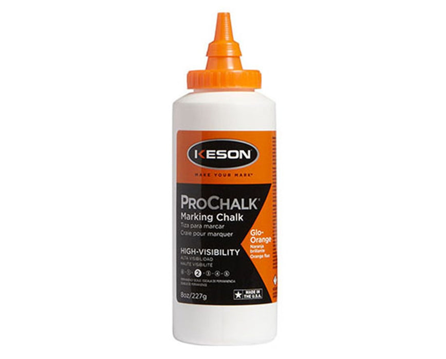 ProChalk Glo-Orange High Visibility Chalk 8 Oz. (Qty. 12)