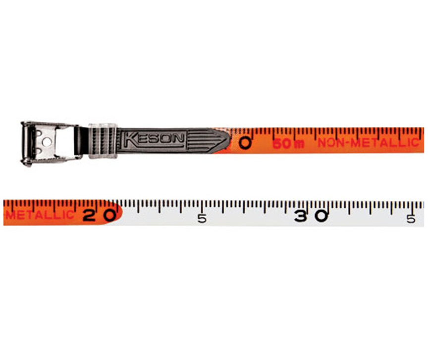 Keson OTR50MM 50 Metric 2MM-5MM Fiberglass Tape Measure With Hook –