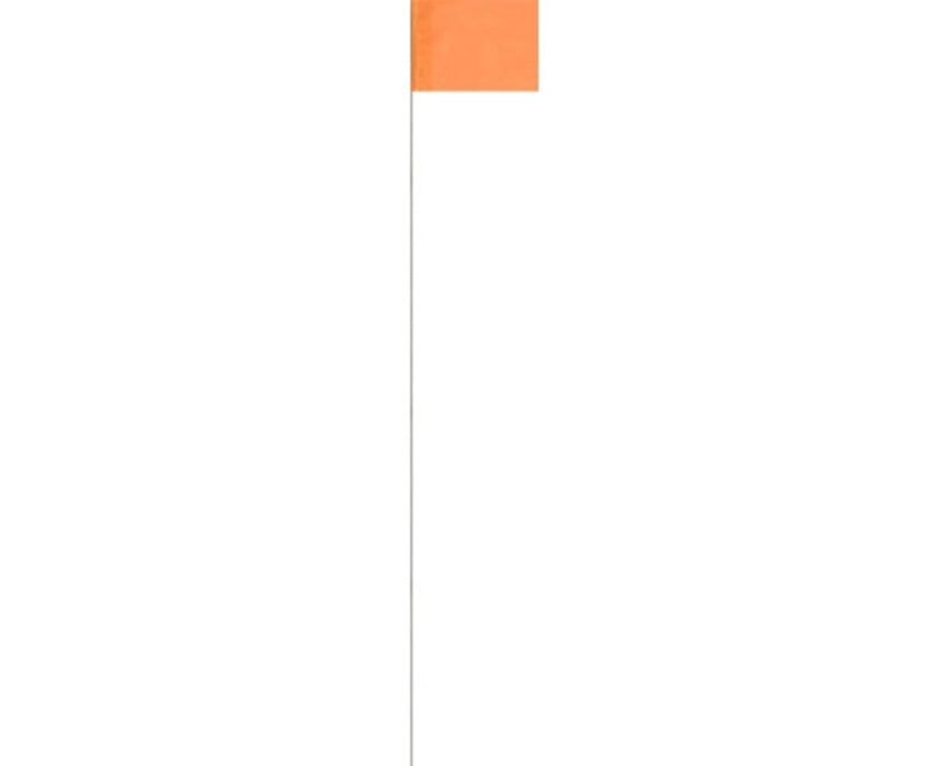 Surveyor Glo-Orange Stake Flag (100 Per Box)