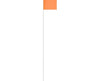 Surveyor Glo-Orange Stake Flag (100 Per Box)