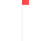 Surveyor Glo-Red Stake Flag (100 Per Box)