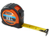 33 Feet Wide Blade Short Measuring Tape; Feet, Inches, 1/10, 1/100 & Feet, Inches, 1/8, 1/16 w/ Orange Case