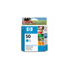 New, Pre-Owned - HP 50 51650C Cyan, OEM Ink Cartridge