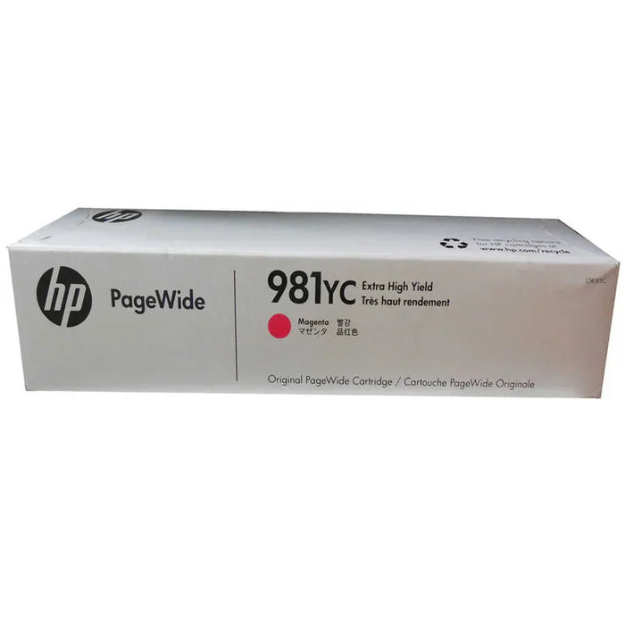 New, Pre-Owned - HP 981YC Extra High Yield Magenta PageWide Ink Cartridge, L0R18YC