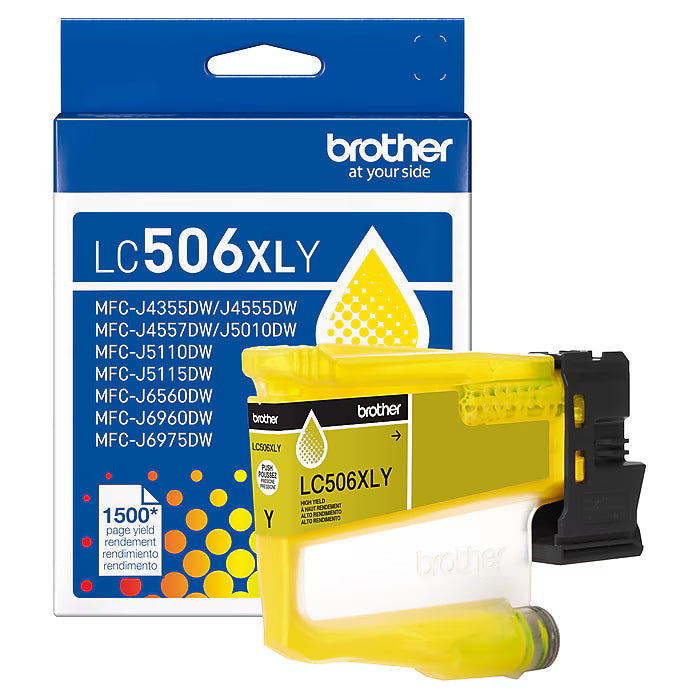 New, Pre-Owned - Brother LC506XL High Yield Yellow Ink Cartridge