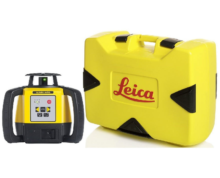 Rugby 640G Green Rotary Laser Level w/ Hard Carrying Case