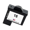 U.S. Remanufactured for Lexmark #16 10N0016 Black Ink Cartridge