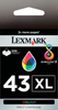 New, Pre-Owned - Lexmark 43XL (18Y0143) Color High Yield OEM New, Pre-Owned - Ink Cartridge