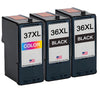 U.S. Remanufactured for Lexmark #36XL 2 Black / #37XL 1 Color Ink Cartridges 3-Pack