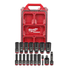 Milwaukee 49-66-6800 SHOCKWAVE Impact Duty™ Socket 3/8” Dr 17PC SAE PACKOUT Set