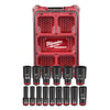 Milwaukee 49-66-6802 SHOCKWAVE Impact Duty™ Socket 1/2” Dr 15PC SAE PACKOUT Set