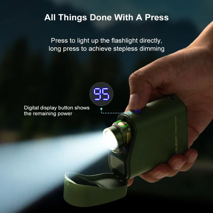 OLIGHT BATON4KITFTPL Baton 4 Powerful EDC Flashlight 1300 Lumens - Fighter Pilot-Premium