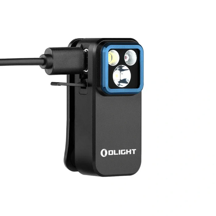 OLIGHT OCLIPPROBKC2M Oclip Pro Clip on Flashlight with Floodlight Spotlight and Red Light - Black