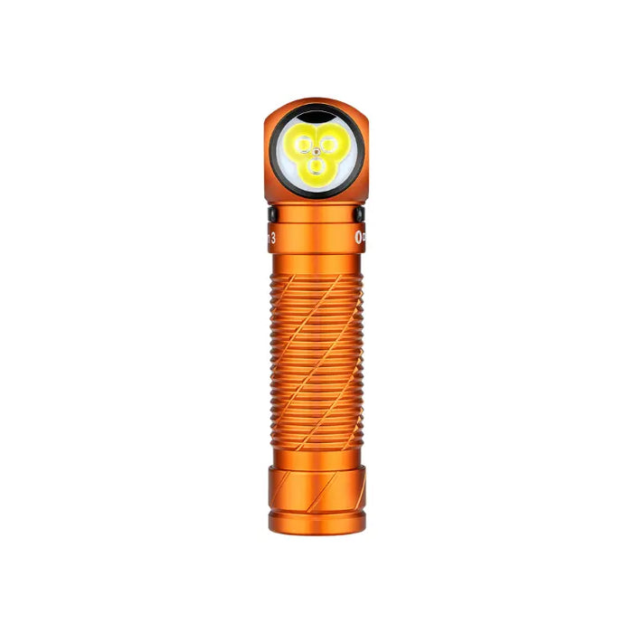 OLIGHT PERUN3OG Perun 3 Headlamp 3000 Lumens White Light and Red Light - Orange