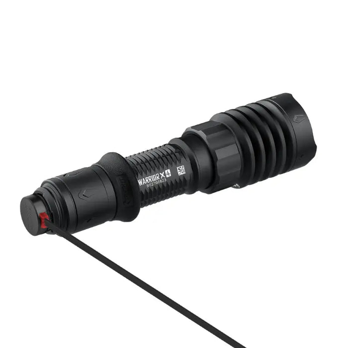OLIGHT WARRIORX4MTBK Warrior X 4 USB-C and MCC Rechargeable Tactical Flashlight With Holster - Matte Black