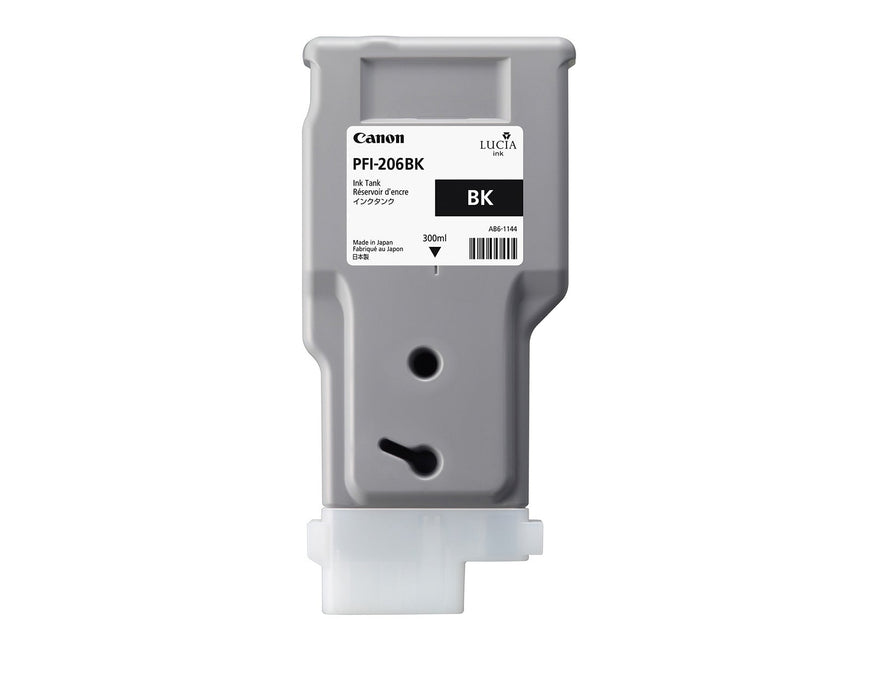 New, Pre-Owned - Canon PFI-206 300mL Black PFI-206BK Ink Cartridge