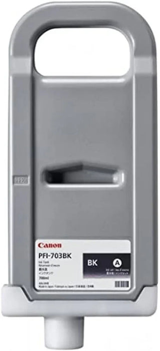 New, Pre-Owned - Canon PFI-703BK Standard Yield Black Ink Cartridge, 2963B001AA