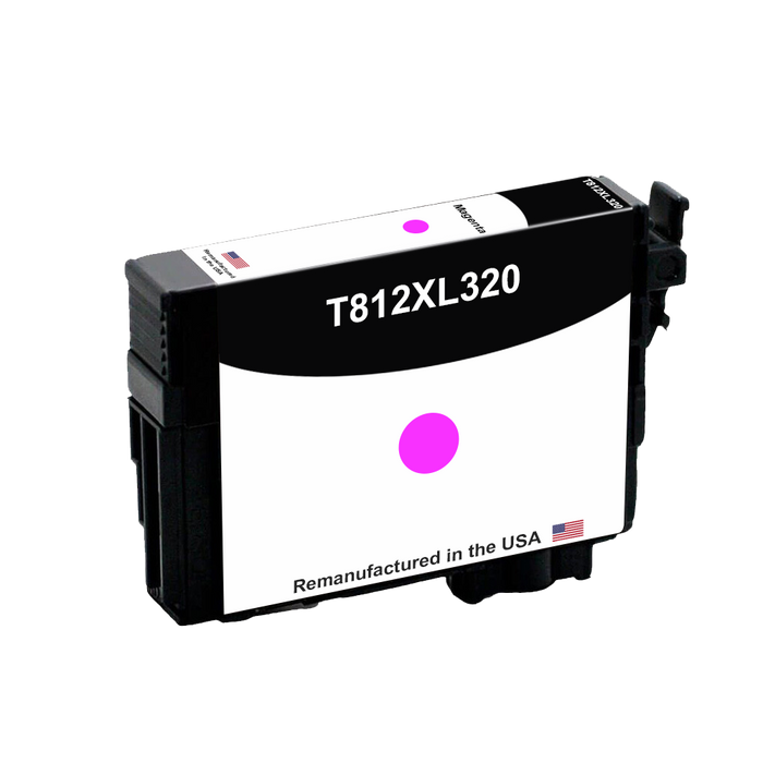 U.S. remanufactured for Epson 812XL Magenta High Yield Ink Cartridge