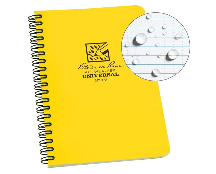 Side Spiral Universal Notebook Yellow