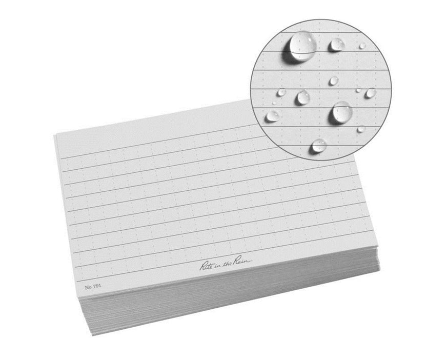 All-Weather Index Cards Gray