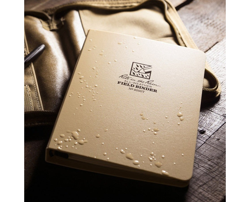 Wet Rite in the Rain Field Binder lying on the table