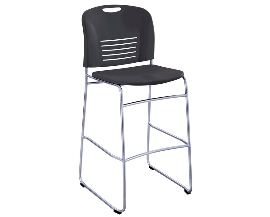 Vy Bistro-Height Sled Base Chair Black