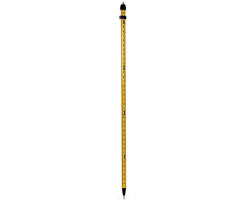 2m Snap-Lock Aluminum Rover Rod with 10ths/100ths Graduation, Yellow