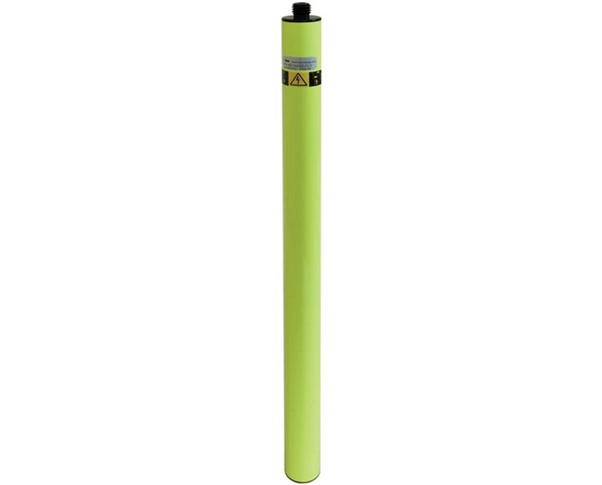 Fiberglass Pole Extension - 50 cm Length & 1.25" Outside Diameter - Flo Yellow