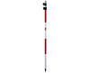 11.81' TLV & Twist Lock Aluminum Prism Pole w/ Adjustable Tip, Feet/10ths & Metric (Dual)