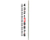 Crain LR Standard Round Leveling Rod, Feet/10ths