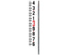 25' Crain LR Pro Round Leveling Rod with 2