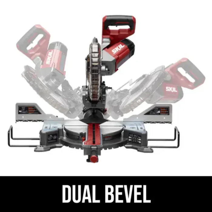 SKIL MS6305-00 10" 15Amp Dual Bevel Sliding Compound Corded Miter Saw