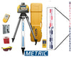 HV101 Self-Leveling Rotary Laser w/ HR320 Receiver, Tripod & Rod (Metric), w/ Tripod Case