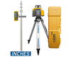 LL300N w/ HL450 Receiver, Alkaline Battery, Tripod & 15' Grade Rod (Feet/8ths), with Tripod Case