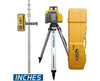 LL300S Self-Leveling Rotary Laser w/ HL450 Receiver, Alkaline Battery, Tripod, 15' Grade Rod (Inches) & All-in-One Case