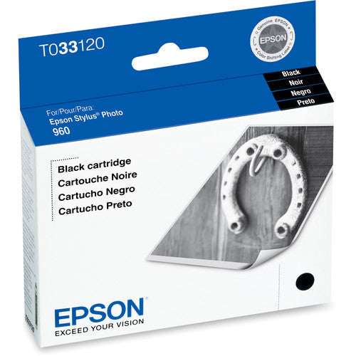 New, Pre-Owned - Epson T0331 Standard-Yield Black Ink Cartridge, T033120