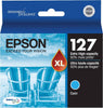 New, Pre-Owned - Epson 127 Extra High-Yield Cyan Ink Cartridge, T127220-S