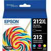 New, Pre-Owned - Epson T212XL/212 High-Yield Multi-Color (4-Pack) Ink Cartridge, T212XL-BCS