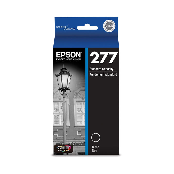 New, Pre-Owned - Epson 277 Standard-Yield Black Inkjet Cartridge, T277120-S